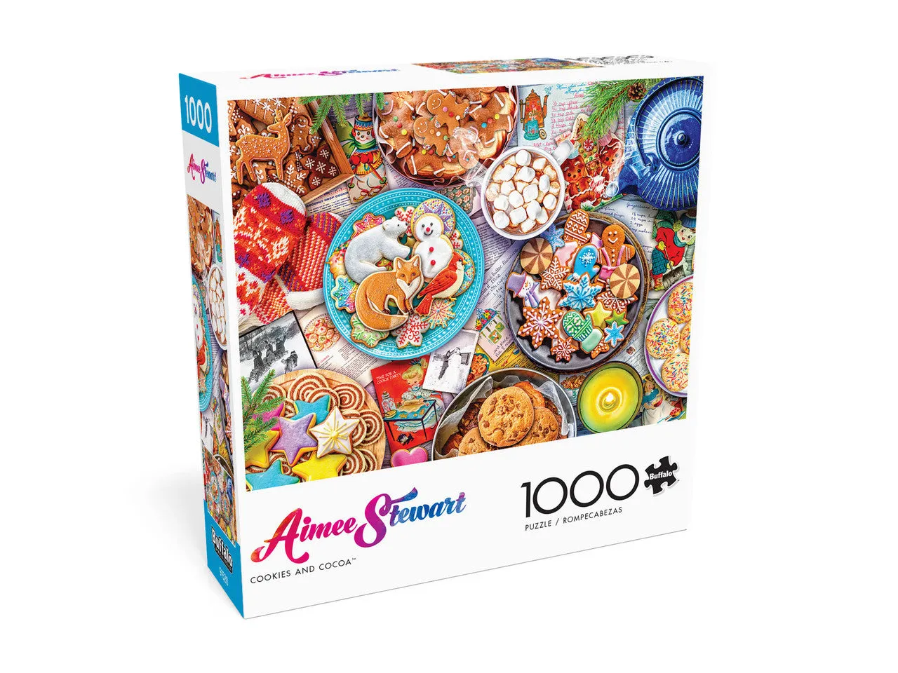 Buffalo Games Aimee Stewart Cookies and Cocoa puslespil 1000 brikker jul