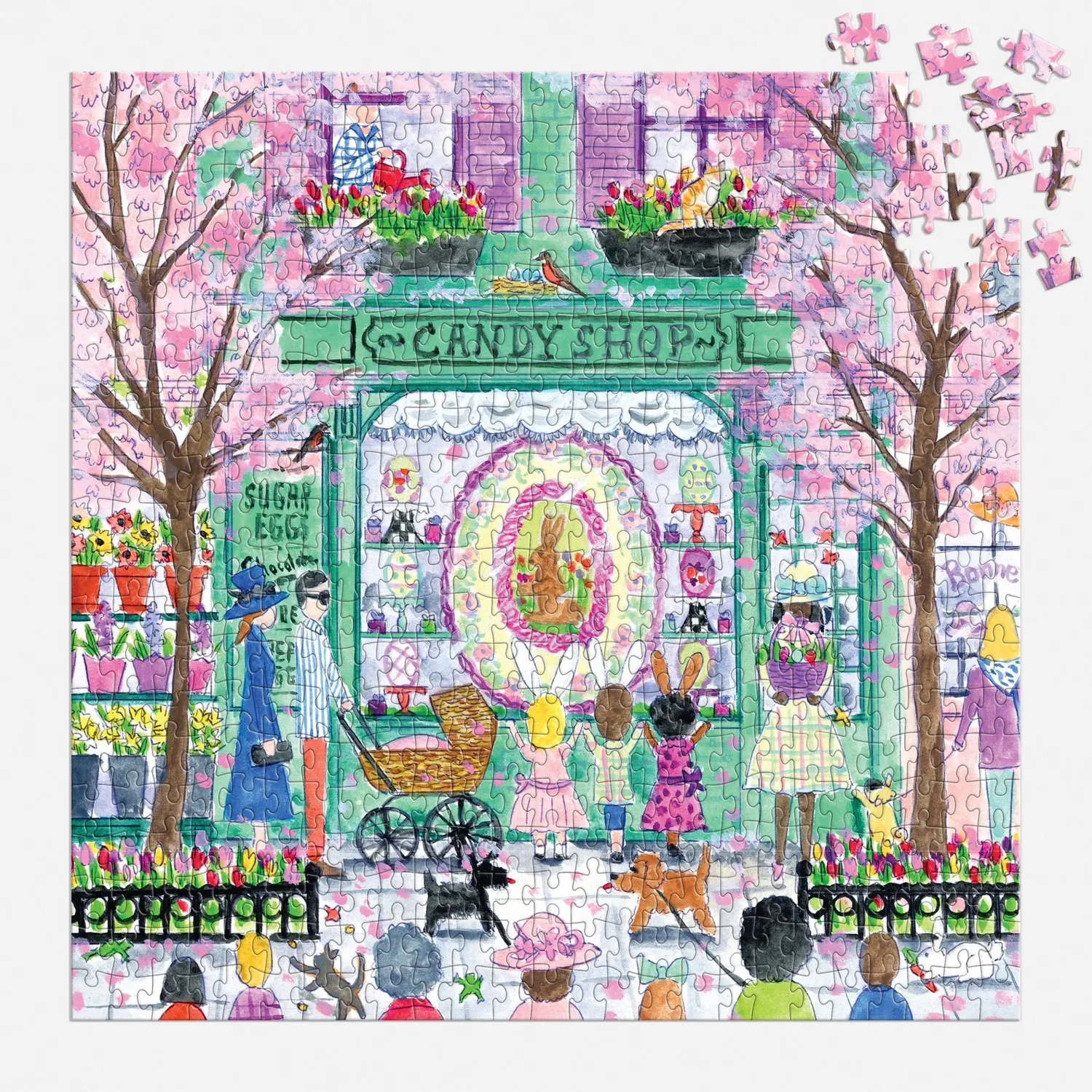 Good Puzzle Co. Michael Storrings Easter Candy Shop puslespil 500