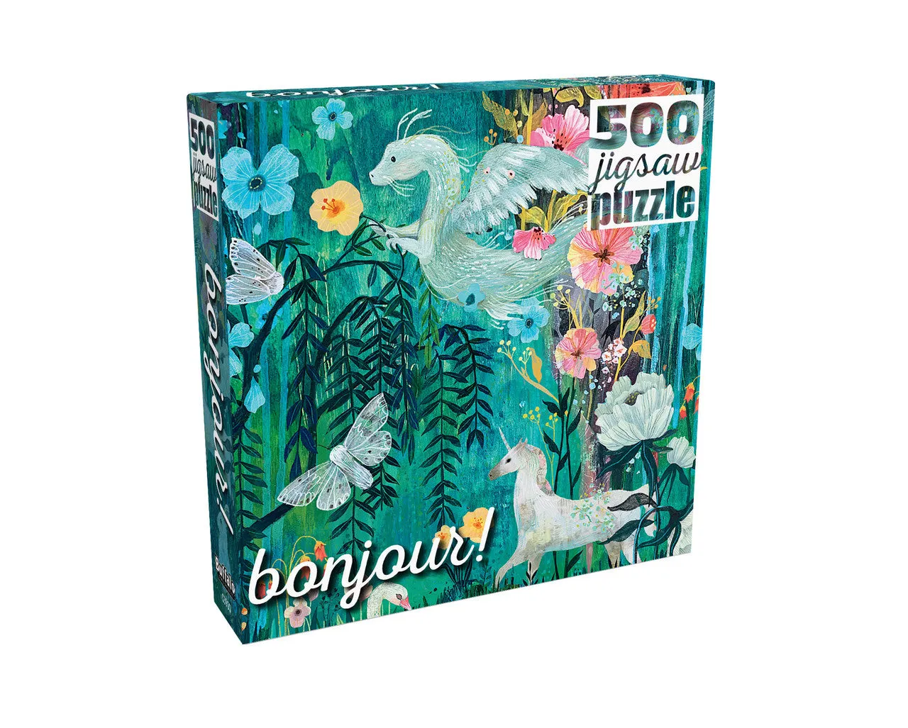 Buffalo Games Bonjour Magical Forest Friends puslespil 500 brikker