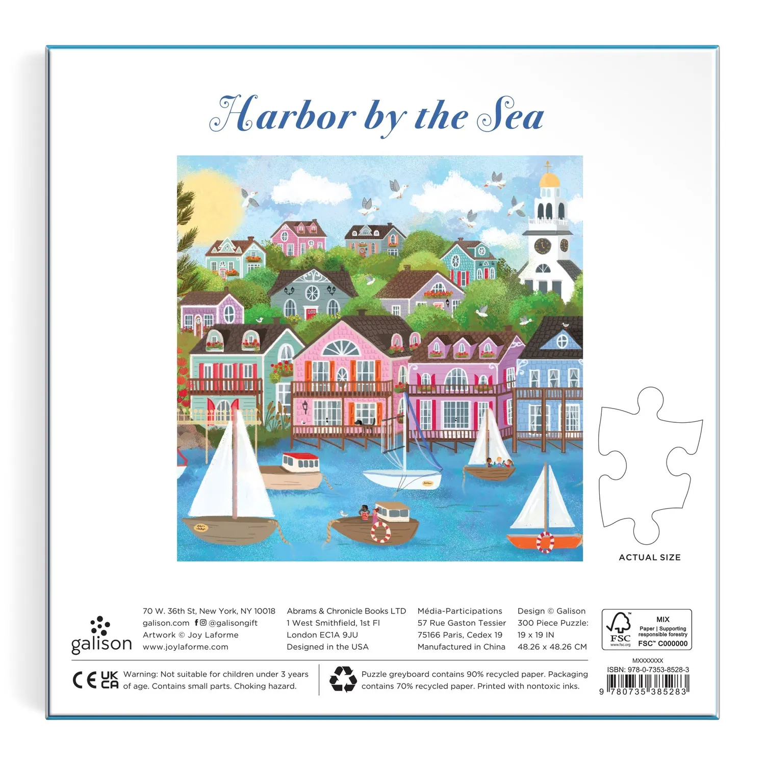 Good Puzzle Co. Joy Laforme Harbor by the Sea 300 brikker puslespil