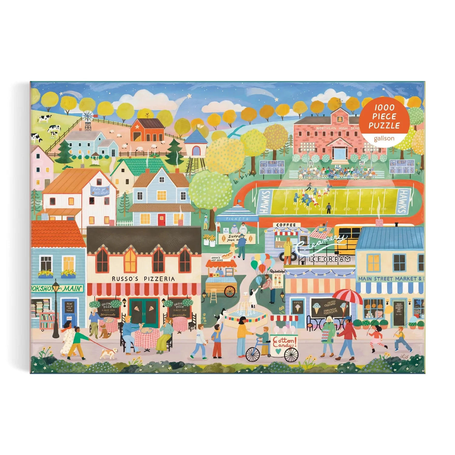 Good Puzzle Co. Elisabeth Dorrian Hometown Cheer puslespil 1000 brikker by