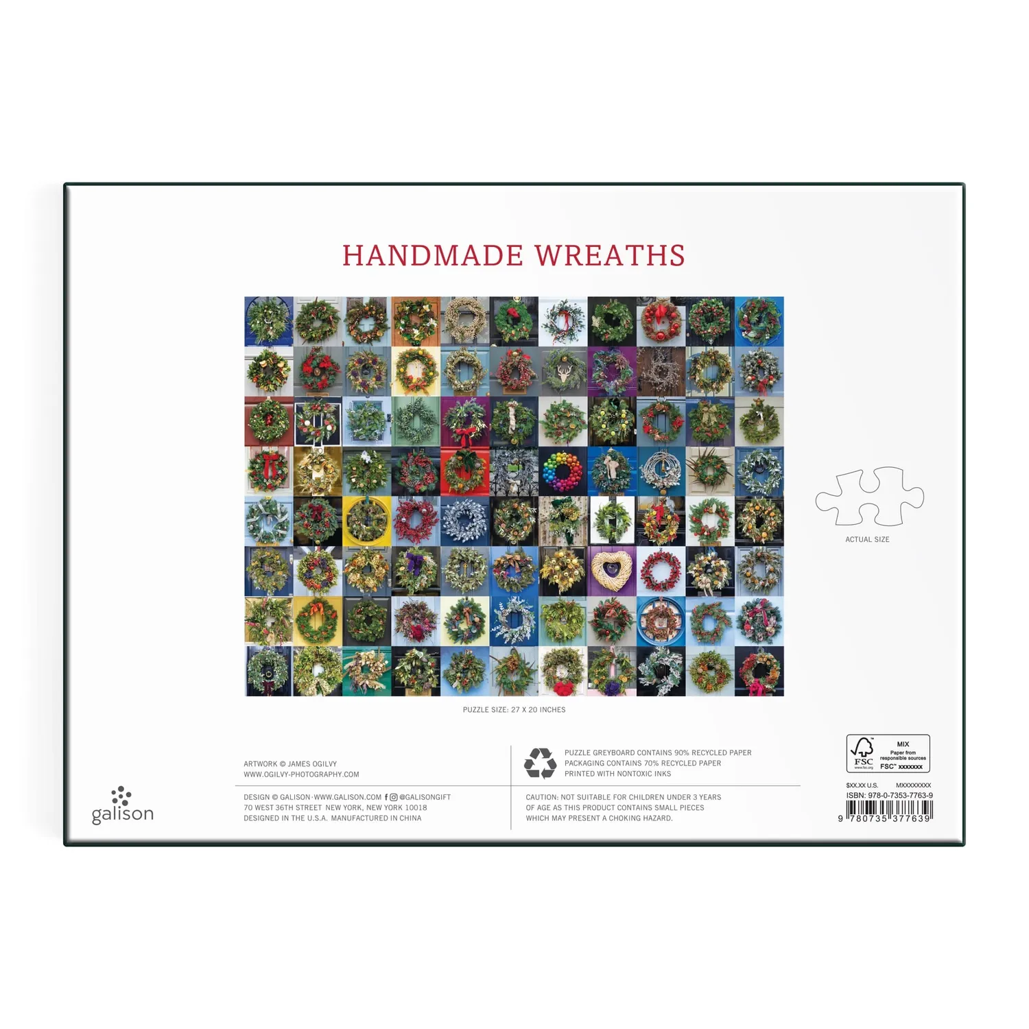 Good Puzzle Co. Handmade Wreaths puslespil 1000 brikker