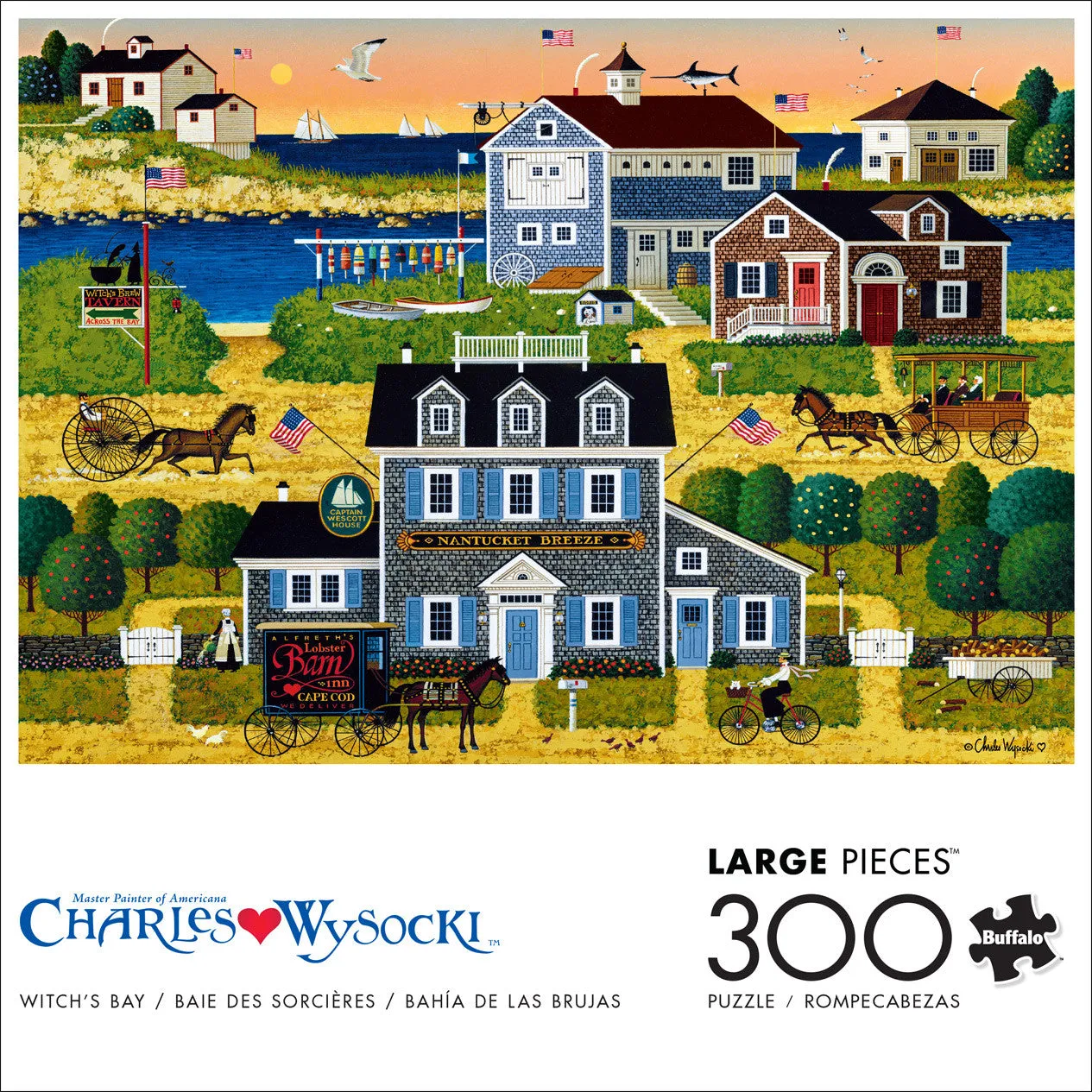Buffalo Games Wysocki Witch's Bay puslespil 300 store brikker kyst