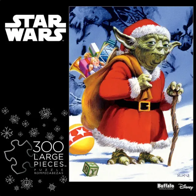 Buffalo Games Holiday Yoda puslespil 300 store brikker Star Wars jul