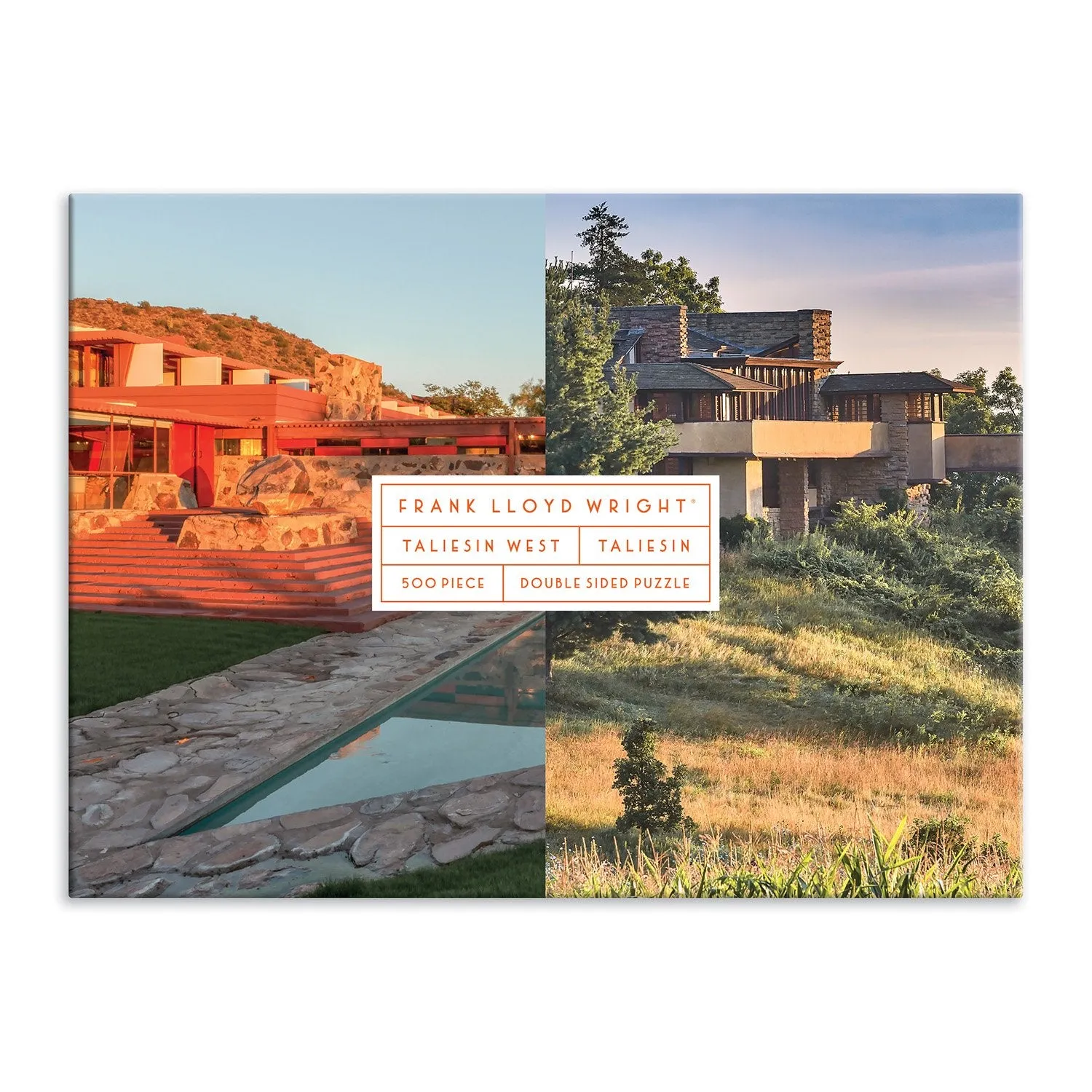 Good Puzzle Co. Frank Lloyd Wright Taliesin puslespil 500 brikker dobbeltsidet