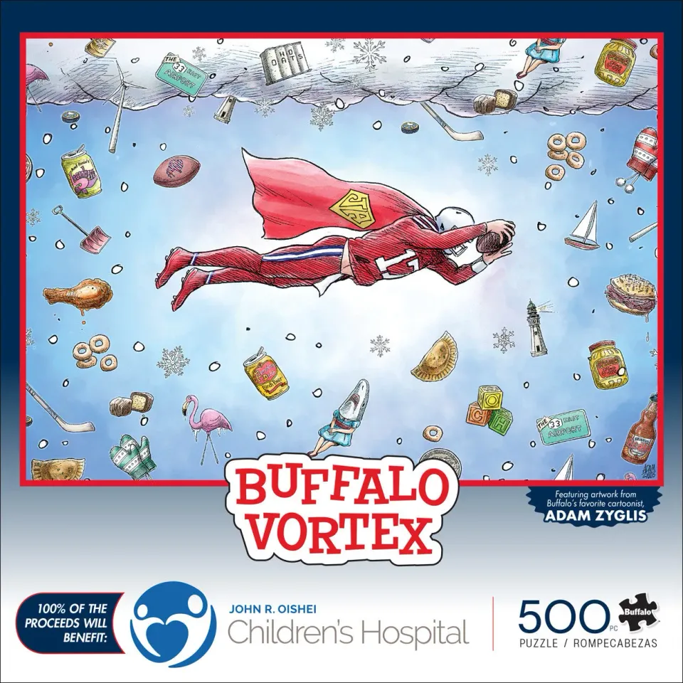 Buffalo Games Buffalo Vortex puslespil 500 brikker velgørenhed