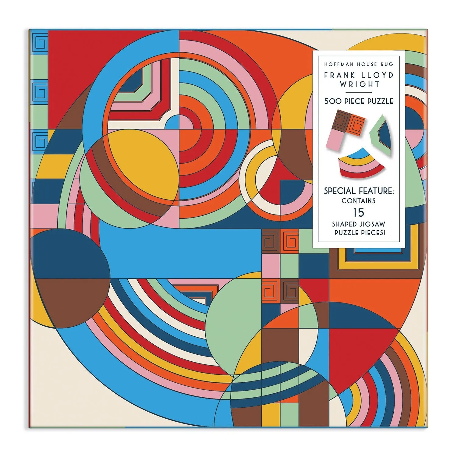 Galison Hoffman House Rug puslespil 500 brikker geometrisk