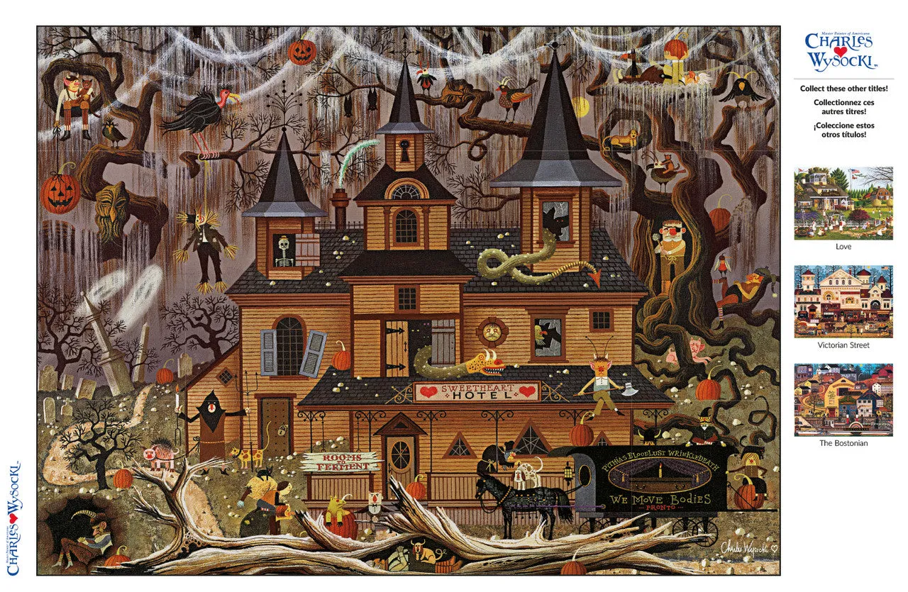 Buffalo Games Wysocki Trick or Treat Hotel puslespil 1000 brikker