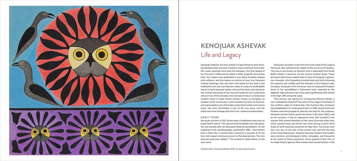 Pomegranate Kenojuak Ashevak Life and Legacy bog inuitkunst