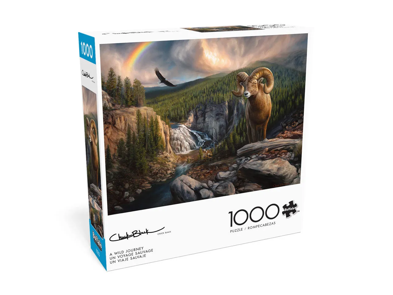 Buffalo Games Charles Black A Wild Journey puslespil 1000 brikker
