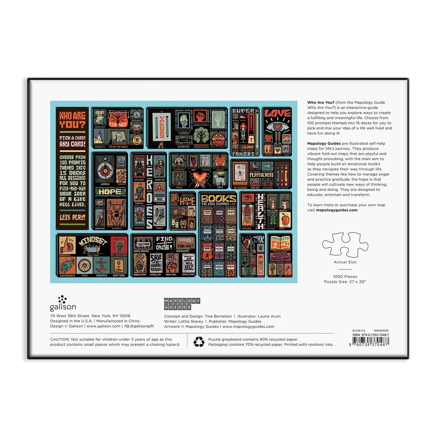 Good Puzzle Co. Who Are You puslespil 1000 brikker plakat