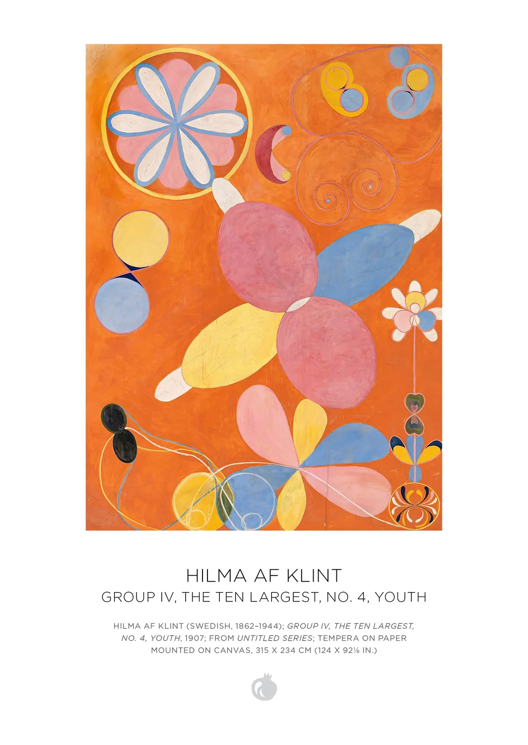 Pomegranate Hilma af Klint puslespilsæt 120 brikker abstrakt