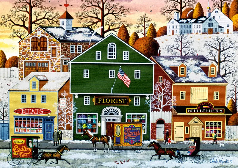 Buffalo Games Charles Wysocki Meats Flowers Hats 300 puslespil