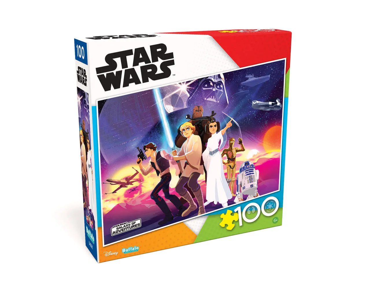 Buffalo Games Star Wars Rebel Heroes puslespil 100 brikker børn