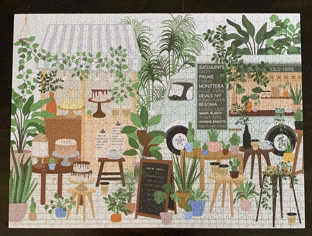 Good Puzzle Co. Plant Cafe puslespil 1000 brikker planter