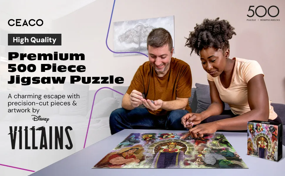 Buffalo Games Noir Select Disney Villains puslespil 500 brikker