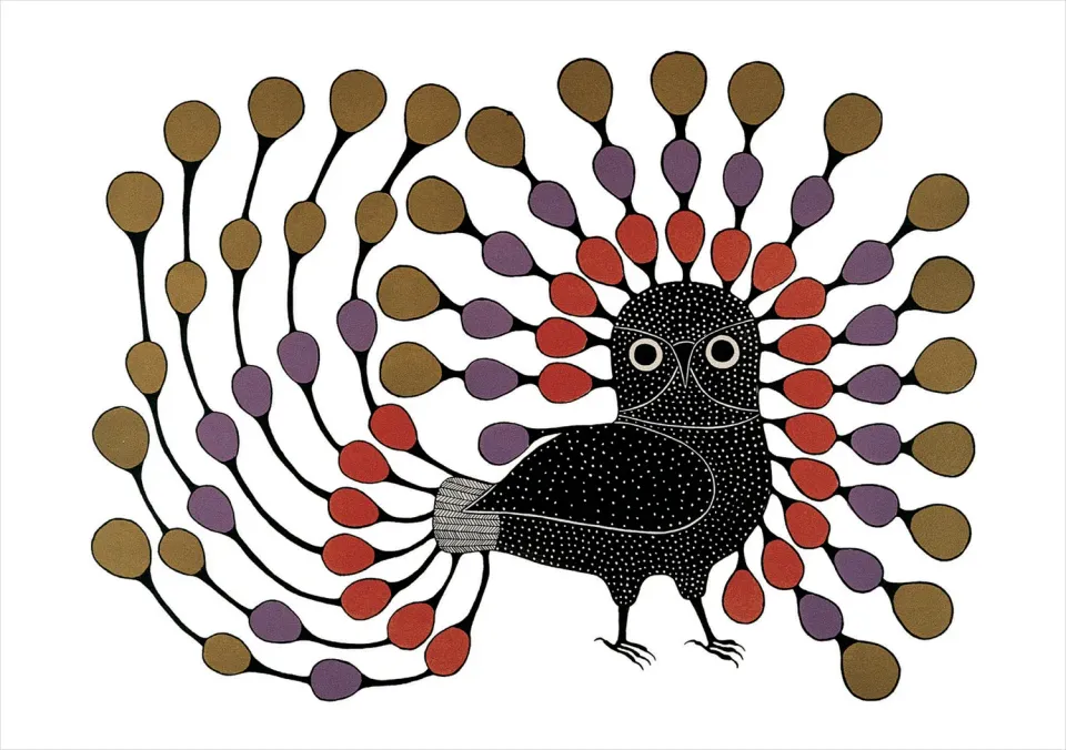 Pomegranate Ashevak Illustrious Owl fødselsdagskort ugle