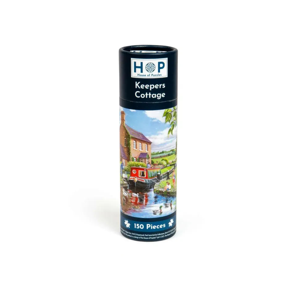 House of Puzzles Keeper's Cottage puslespil 150 brikker tube kanal