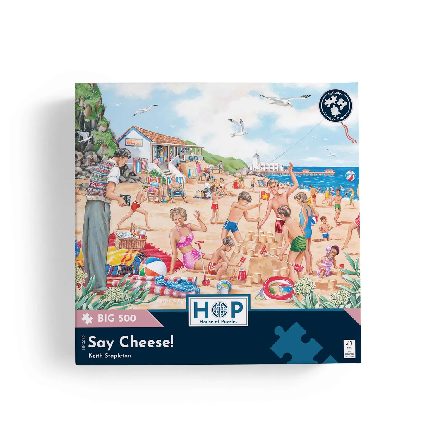 House of Puzzles BIG Say Cheese 500 brikker puslespil strand