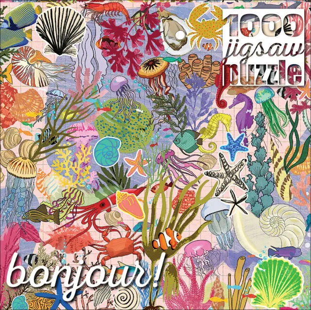 Buffalo Games Bonjour Sea Life Stickers puslespil 1000 brikker