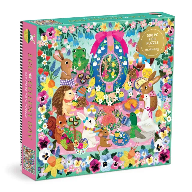 Good Puzzle Co. Rebecca Jones Egg-cellent Day puslespil 500 brikker påske