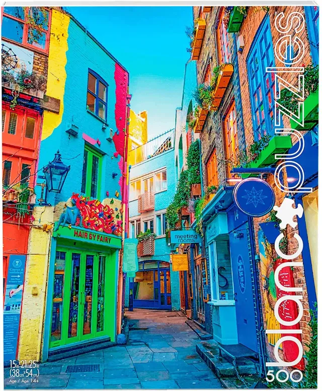 Buffalo Games blanc Bright London Streets puslespil 500 brikker