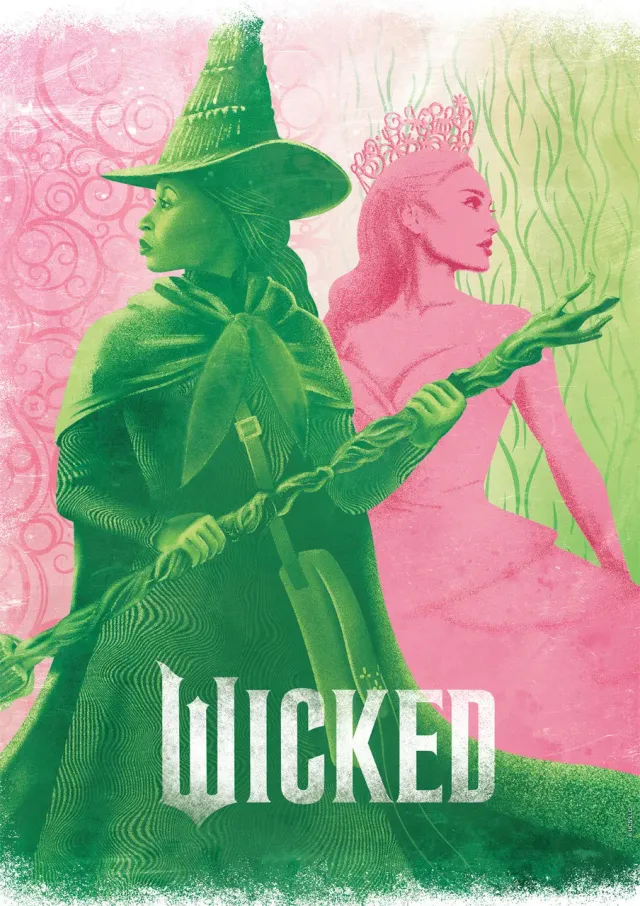Buffalo Games Wicked Pink Goes Good with Green puslespil 500 brikker