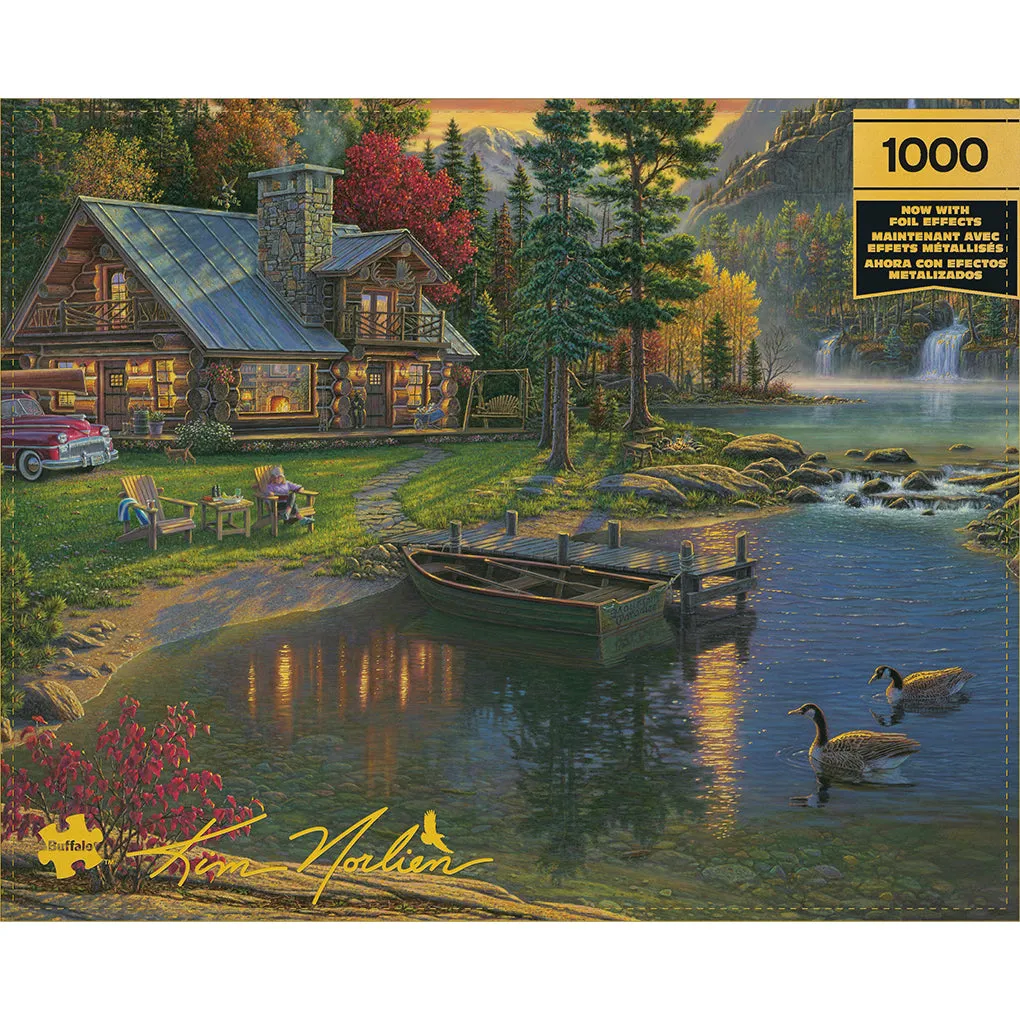 Buffalo Games Gold Mountain Paradise puslespil 1000 brikker bjerg