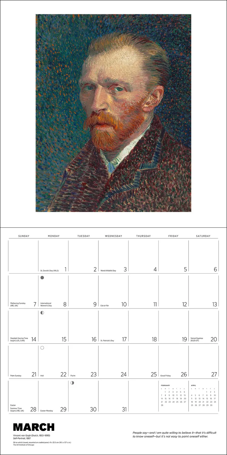 Pomegranate Vincent van Gogh 2027 vægkalender landskaber