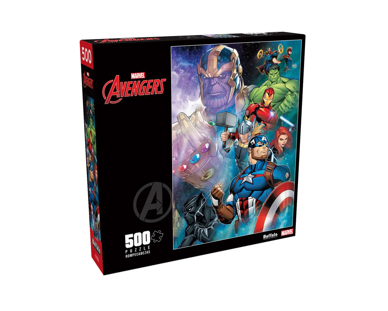 Buffalo Games Marvel Thanos vs Avengers puslespil 500 brikker helte