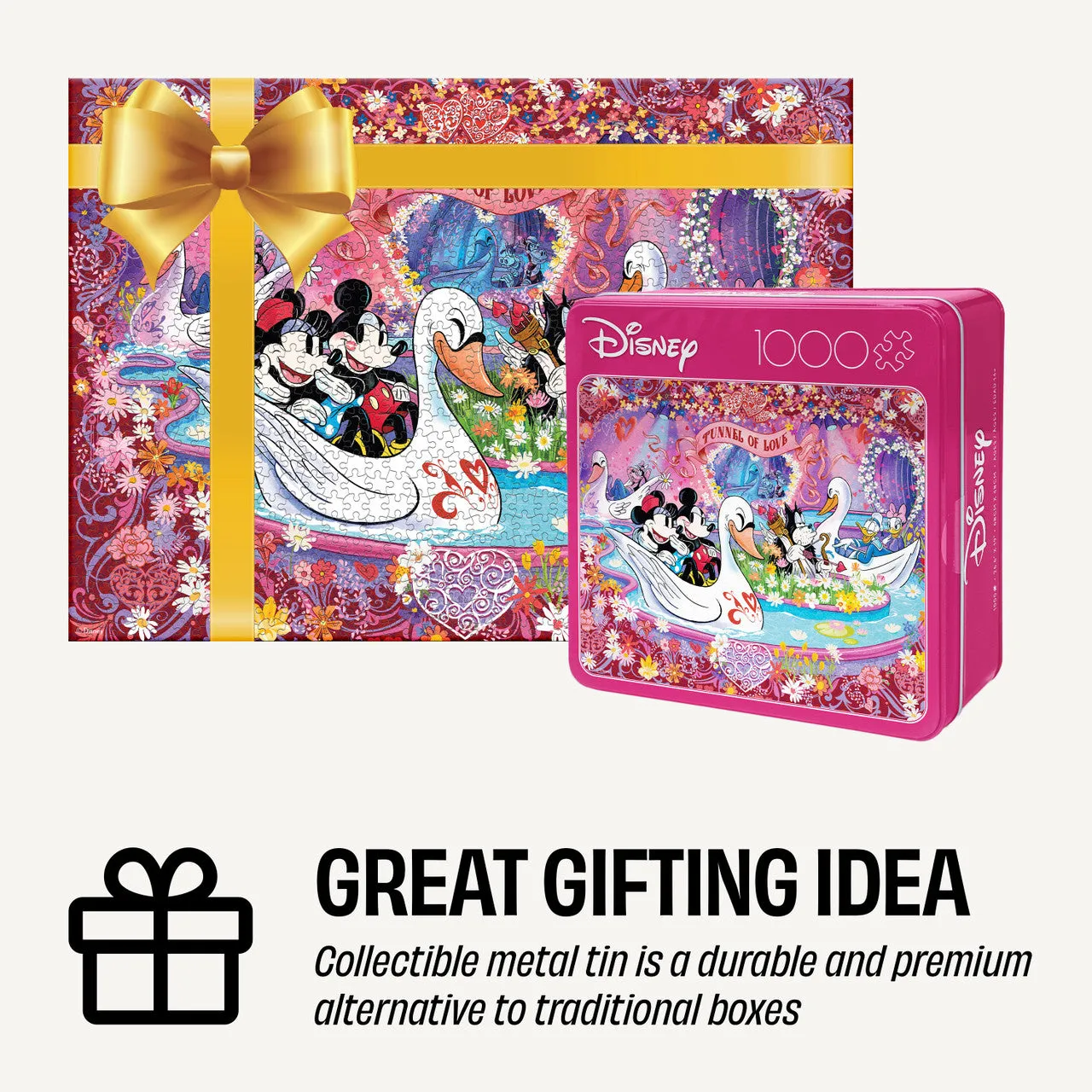 Buffalo Games Collector's Tin Tunnel of Love puslespil 1000 brikker Disney