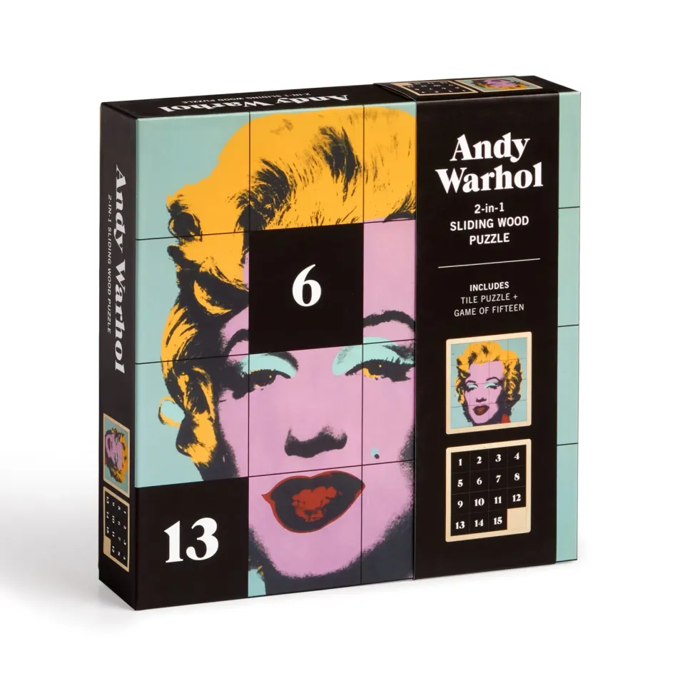 Good Puzzle Co. Marilyn 2-i-1 træpuslespil Andy Warhol