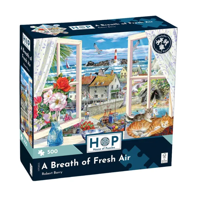House of Puzzles A Breath of Fresh Air puslespil 500 brikker kyst