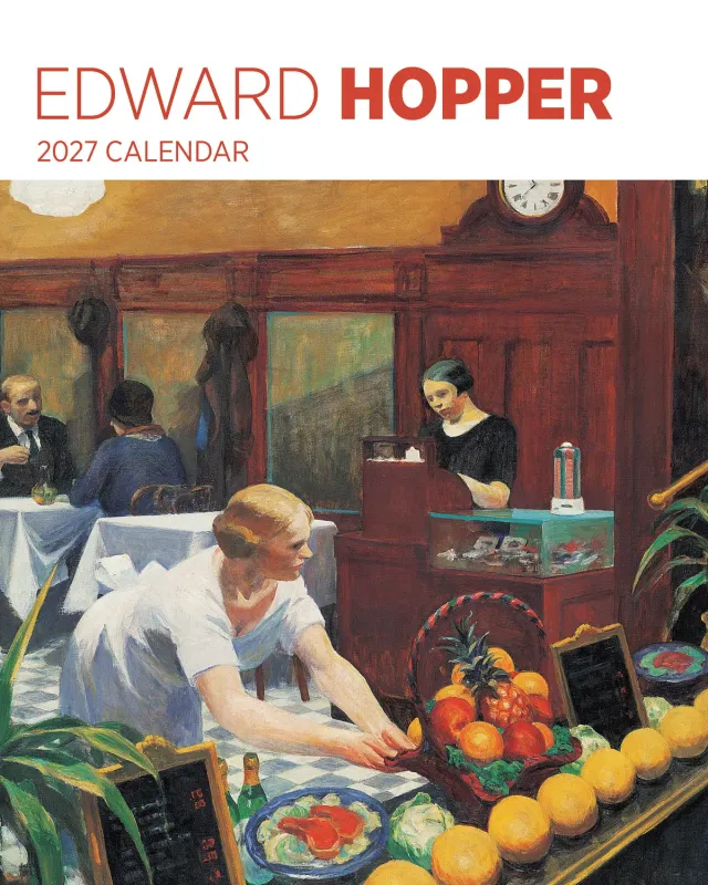 Edward Hopper 2027 mini vægkalender kystlandskaber