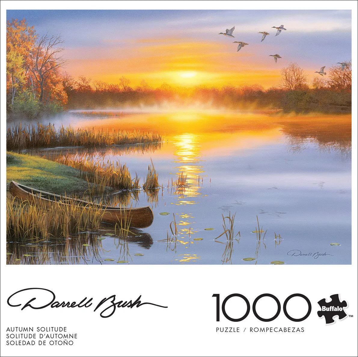 Buffalo Games Darrell Bush Autumn Solitude puslespil 1000 brikker
