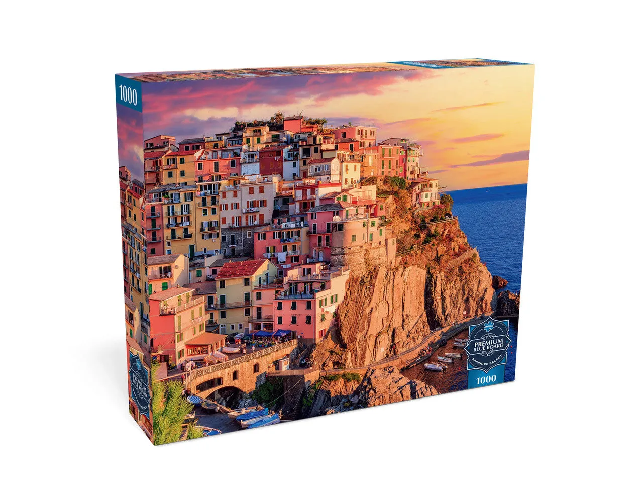Buffalo Games Sapphire Cinque Terre Sunset puslespil 1000 brikker Italien