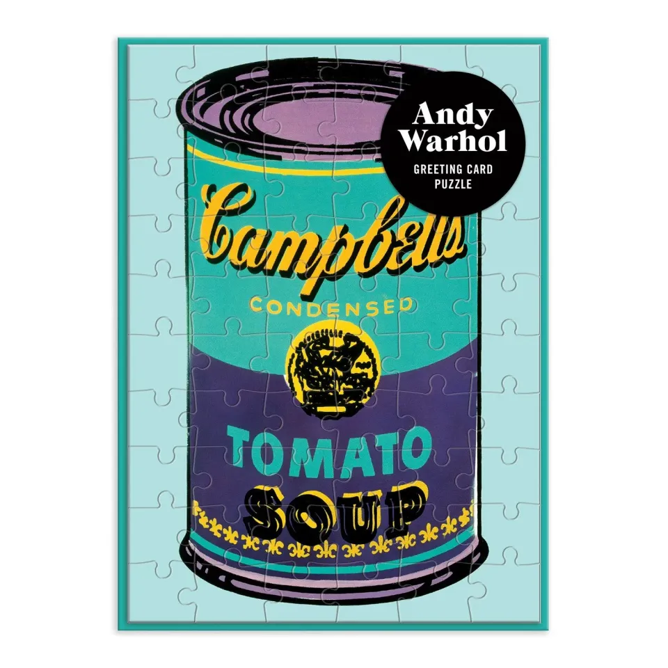 Galison Andy Warhol Soup Can postkort puslespil 60 brikker