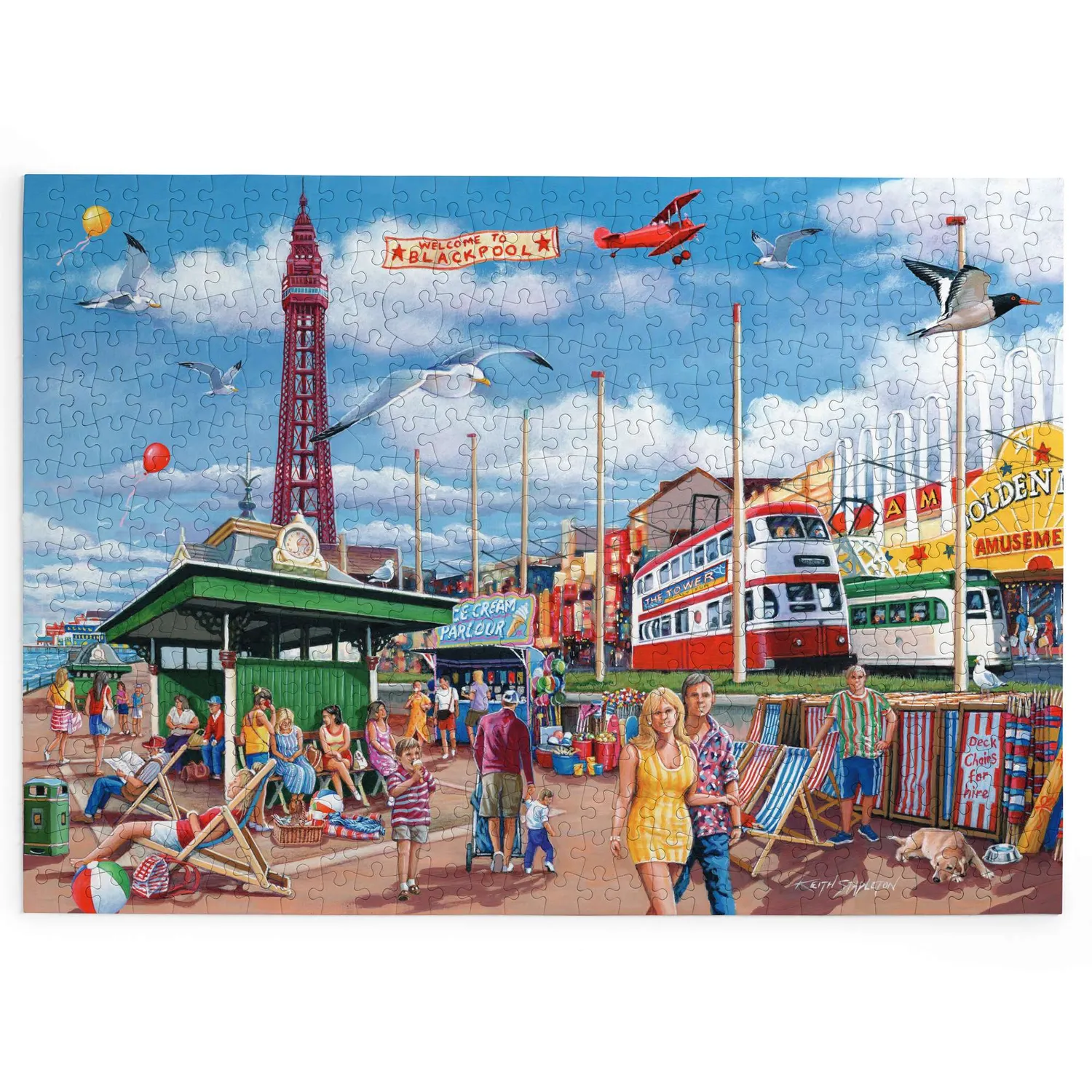 House of Puzzle Blackpool Promenade puslespil BIG 500 store brikker