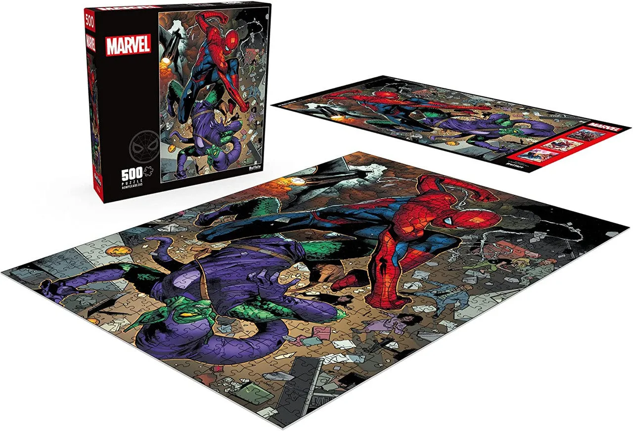 Buffalo Games Marvel Go Down Swinging puslespil 500 brikker