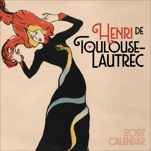 Pomegranate Henri de Toulouse-Lautrec 2027 vægkalender kunst