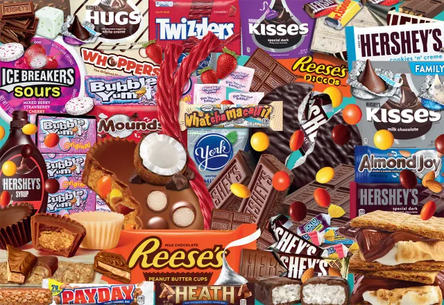 Buffalo Games Hershey Deluxe Collage puslespil 2000 brikker slik
