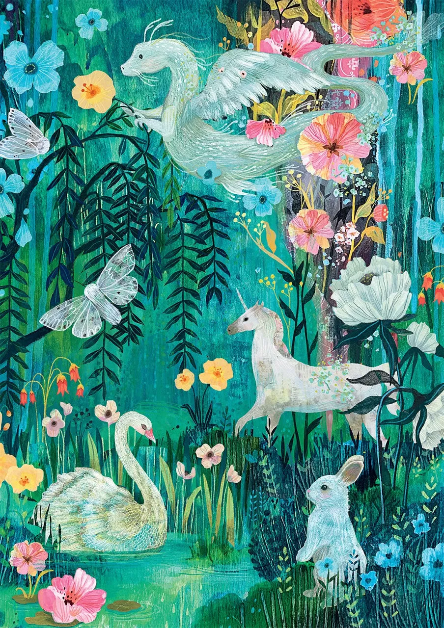 Buffalo Games Bonjour Magical Forest Friends puslespil 500 brikker