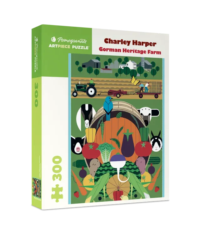 Pomegranate Charley Harper Gorman Heritage Farm puslespil 300 brikker