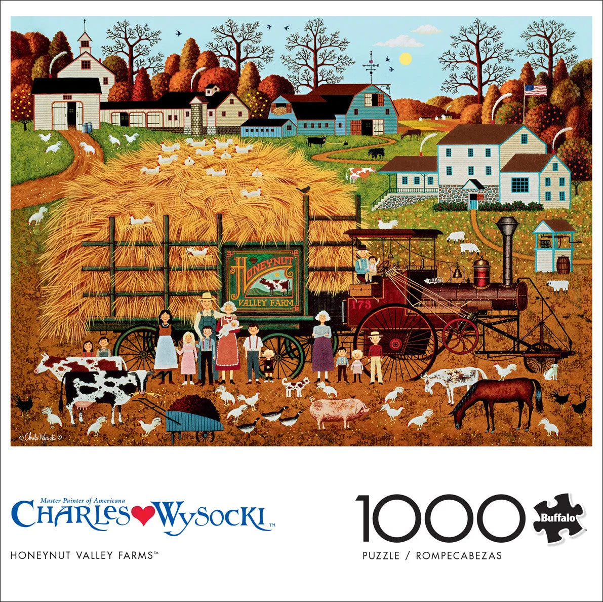 Buffalo Games Charles Wysocki Honeynut Valley Farm puslespil 1000 brikker