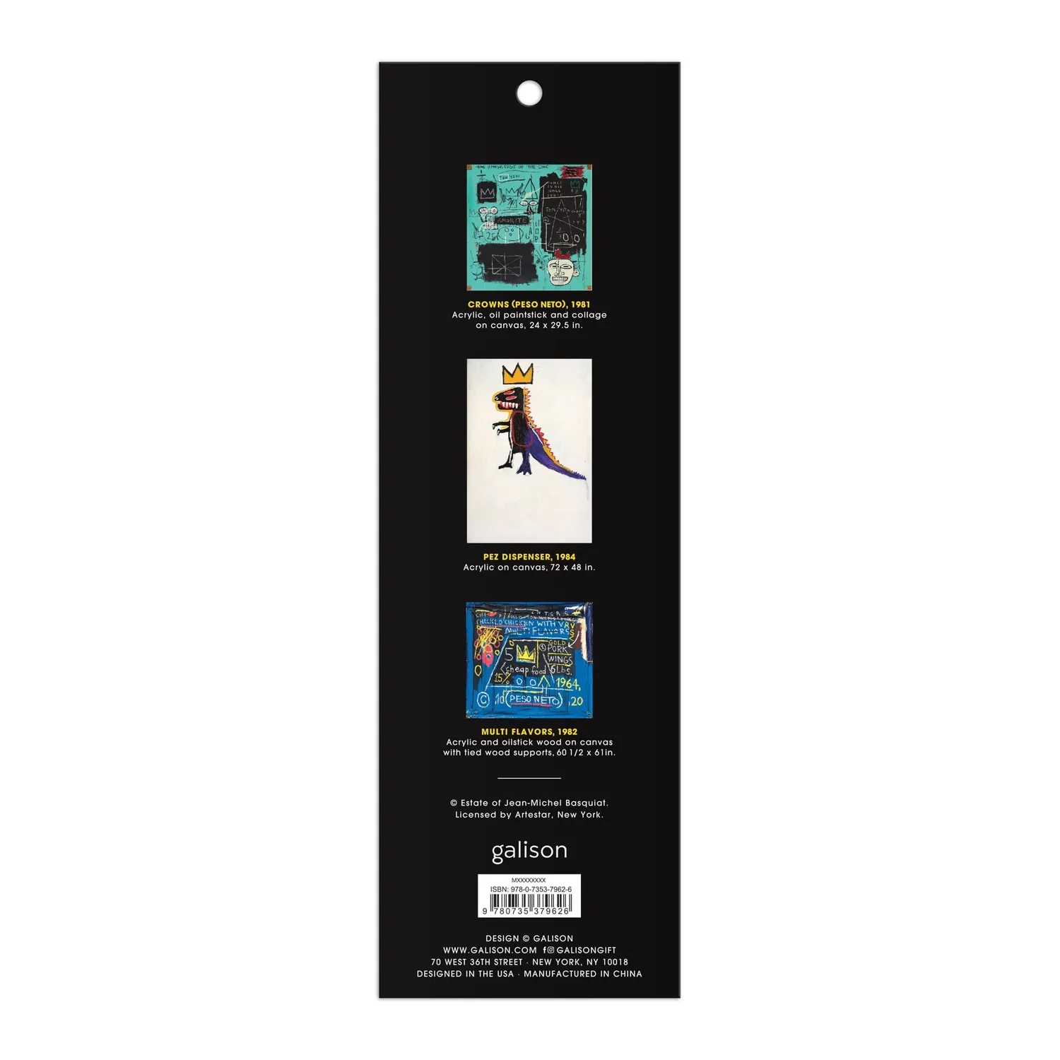 Good Puzzle Co. Basquiat magnetiske bogmærker 3 stk krone