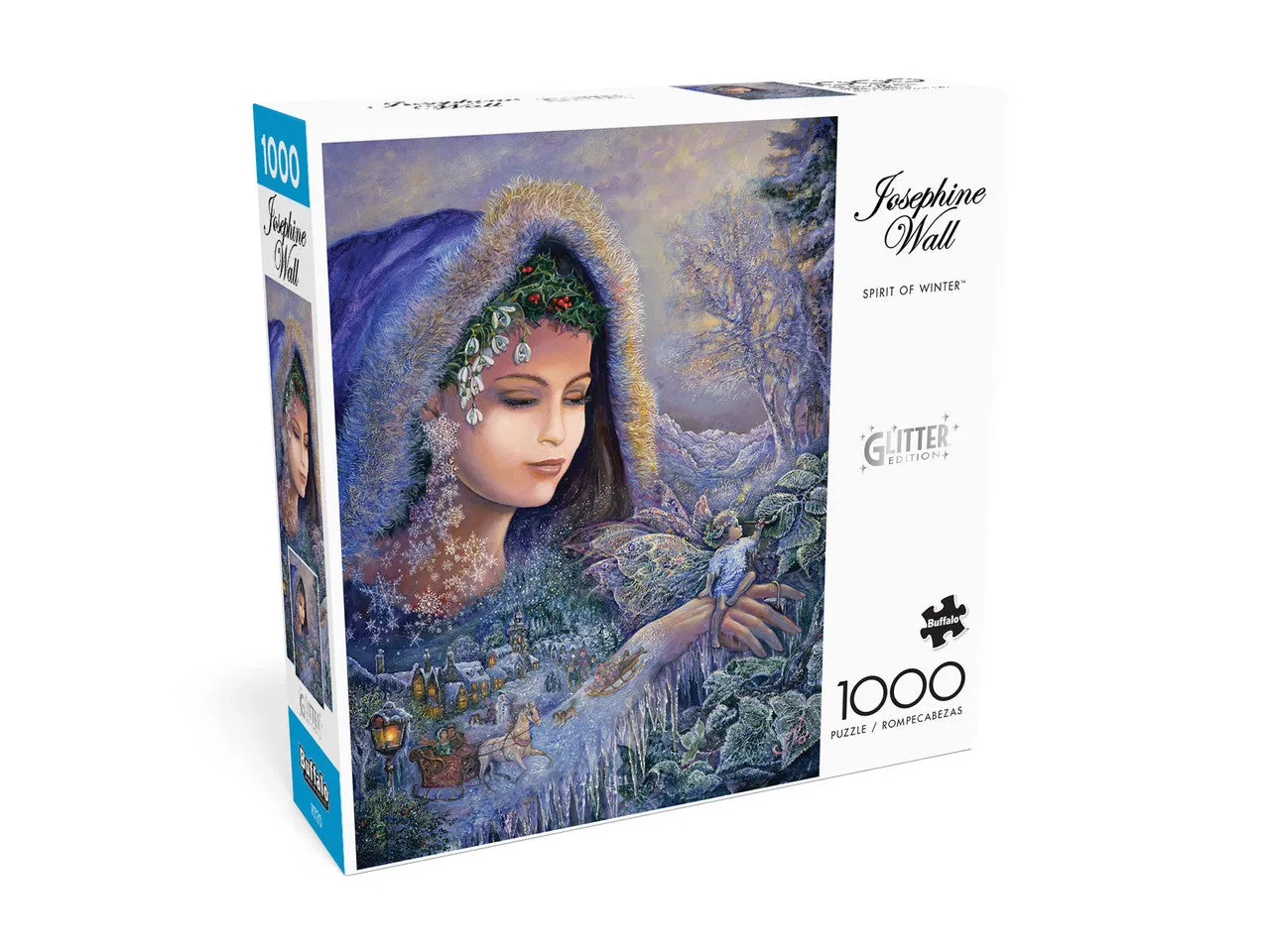 Buffalo Games Josephine Wall Spirit of Winter puslespil 1000 brikker glitter