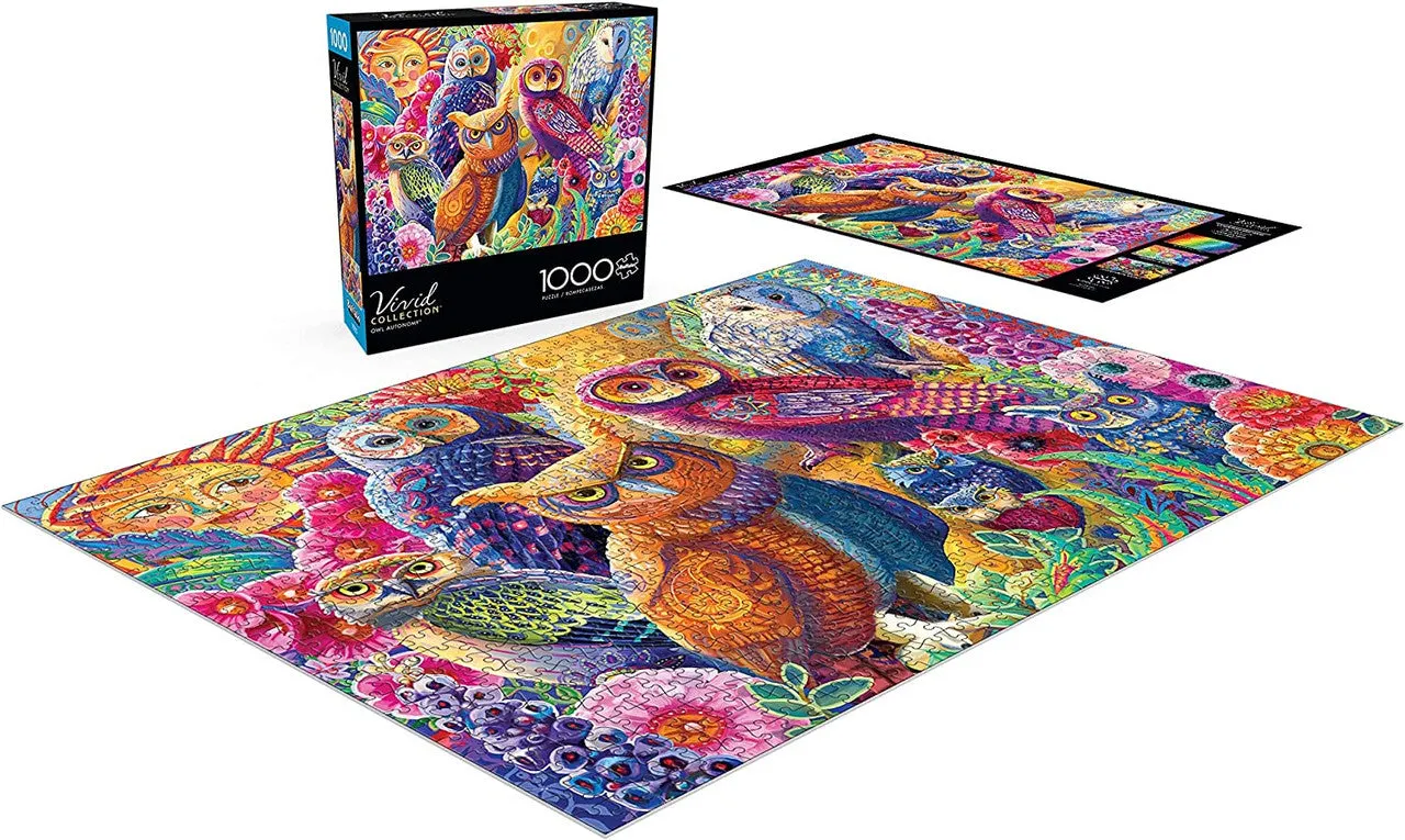 Buffalo Games Vivid Owl Autonomy puslespil 1000 brikker