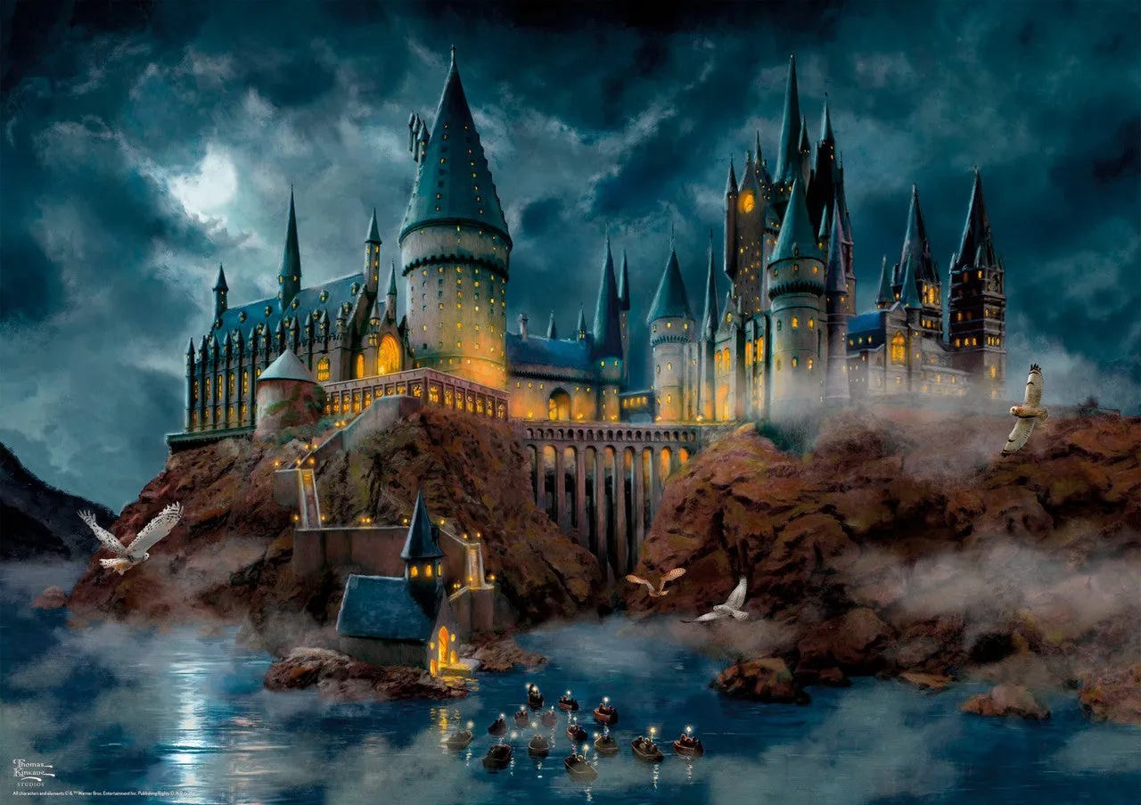 Buffalo Games Silver Select Thomas Kinkade Hogwarts Castle puslespil 500 brikker