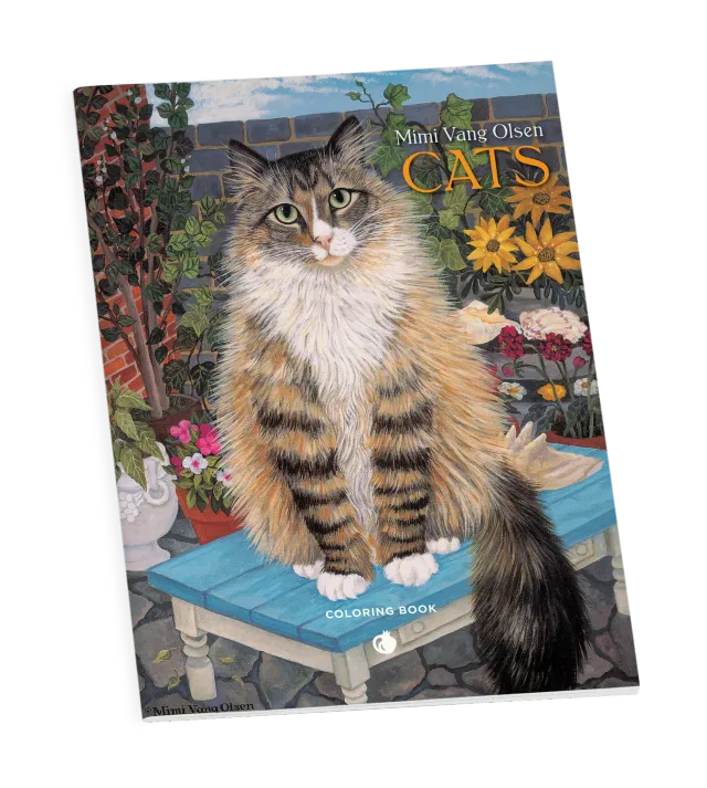 Pomegranate Mimi Vang Olsen Cats malebog katte
