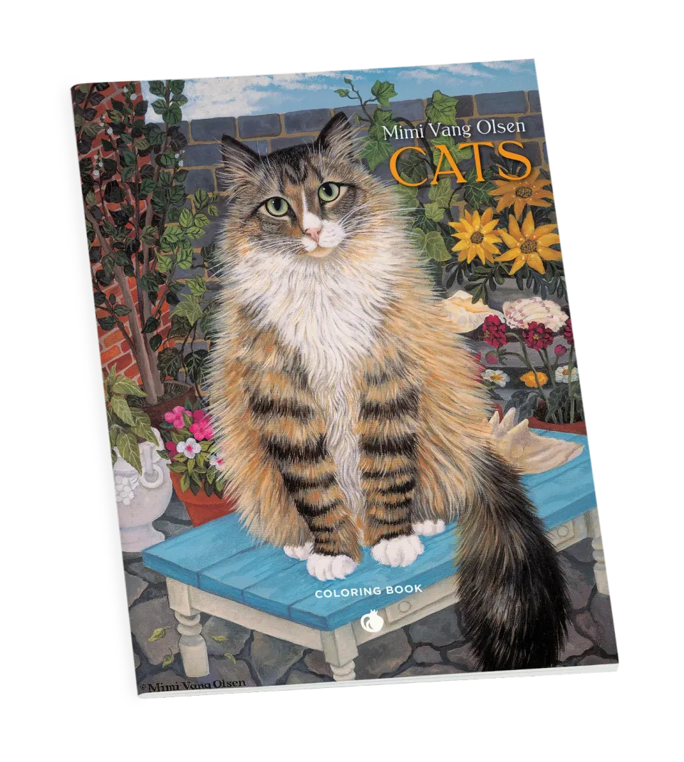 Pomegranate Mimi Vang Olsen Cats malebog katte